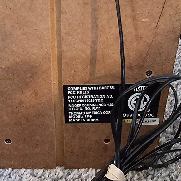 Thomas Collector's Edition Vintage Wall Phone 1927 Country Replica PP-9 - Picture 11 of 11